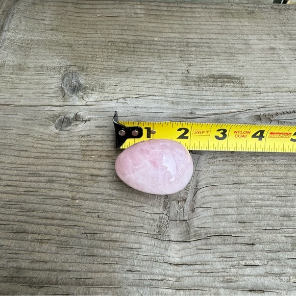 Rose Quartz Crystal Egg with Ring Holder - Picture 5 of 9